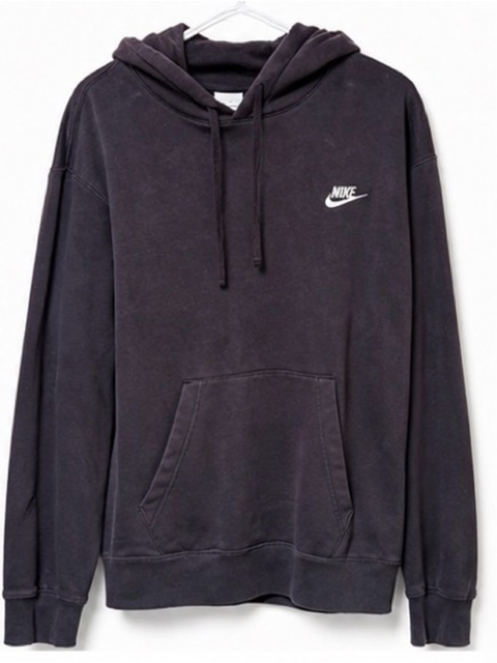 Nike Dark Purple Charcoal Hoodie White Logo